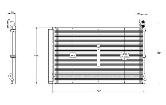 Condenser, air conditioning 350608 NRF, Image 5