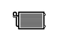 Condenser, air conditioning 350698 NRF