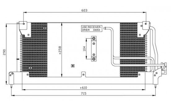 Condenser, air conditioning 35242 NRF