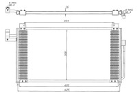 Condenser, air conditioning 35341 NRF