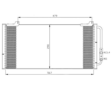 Condenser, air conditioning 35346 NRF, Image 5