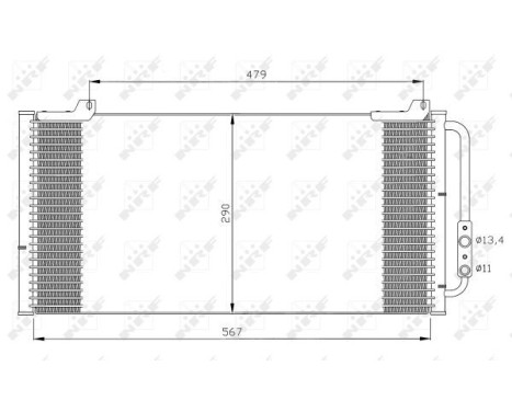 Condenser, air conditioning 35346 NRF, Image 6