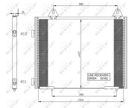 Condenser, air conditioning 35351 NRF, Image 5