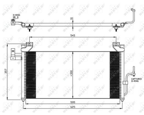 Condenser, air conditioning 35386 NRF, Image 2