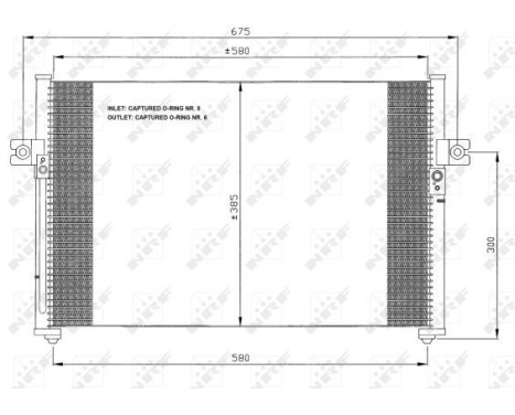 Condenser, air conditioning 35389 NRF, Image 5