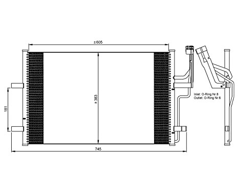 Condenser, air conditioning 35507 NRF, Image 6