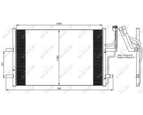 Condenser, air conditioning 35507 NRF, Image 4
