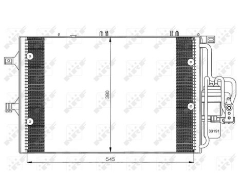 Condenser, air conditioning 35529 NRF