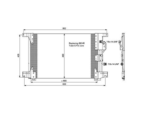 Condenser, air conditioning 35772 NRF, Image 6