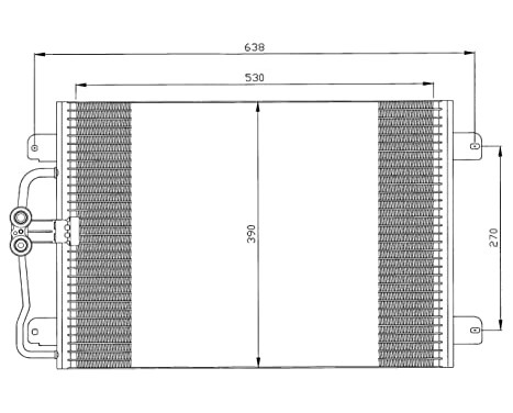 Condenser, air conditioning 35832 NRF, Image 3