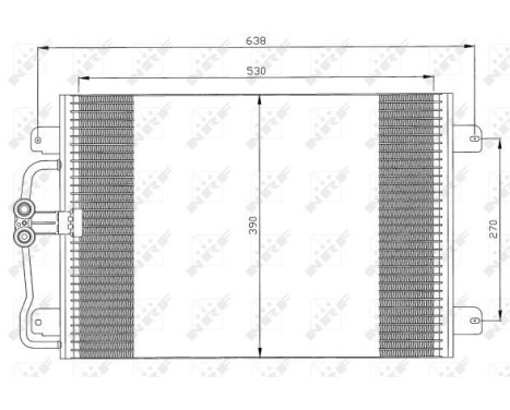 Condenser, air conditioning 35832 NRF, Image 2