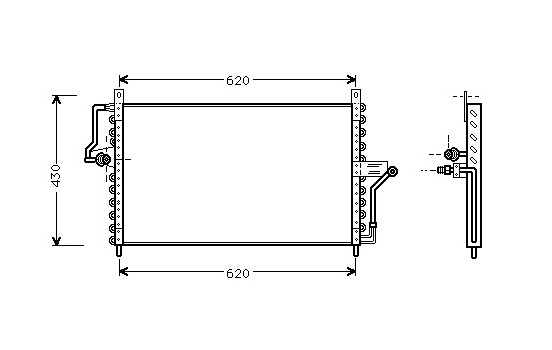 Condenser, air conditioning 37005223 International Radiators