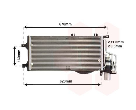 Condenser, air conditioning 37005310 International Radiators, Image 2