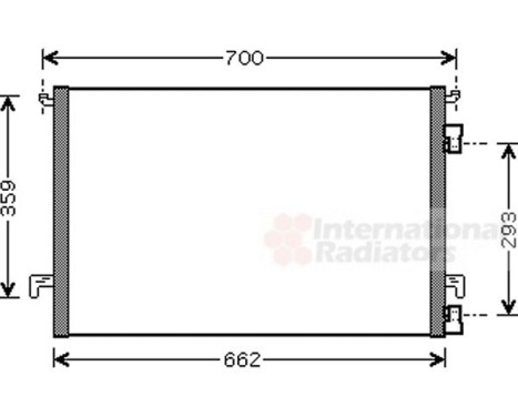 Condenser, air conditioning 37005334 International Radiators, Image 2