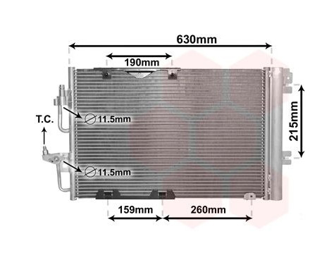 Condenser, air conditioning 37005367 International Radiators, Image 2