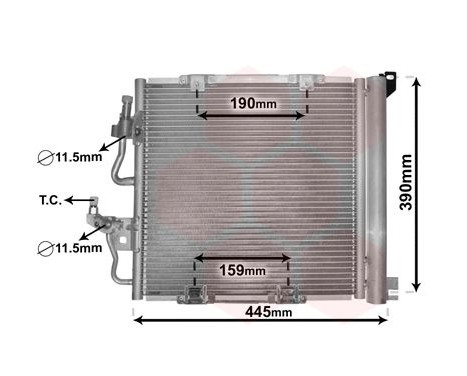 Condenser, air conditioning 37005368 International Radiators, Image 2