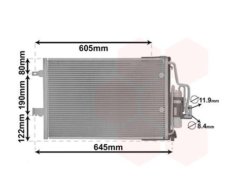 Condenser, air conditioning 37005369 International Radiators, Image 2