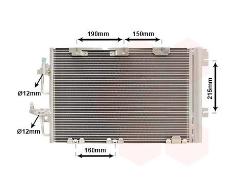 Condenser, air conditioning 37005384 International Radiators, Image 2