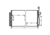 Condenser, air conditioning 37005425 International Radiators
