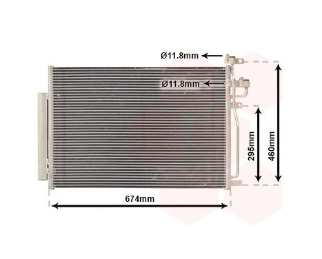 Condenser, air conditioning 37005436 International Radiators, Image 2