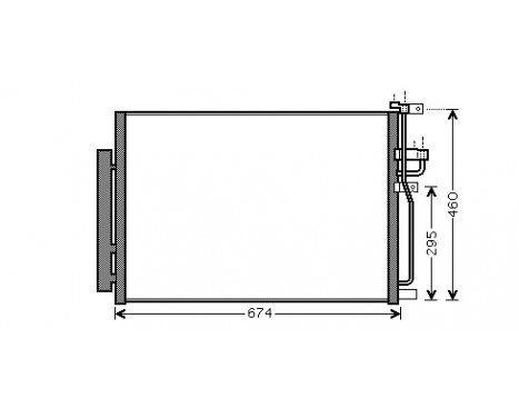 Condenser, air conditioning 37005436 International Radiators
