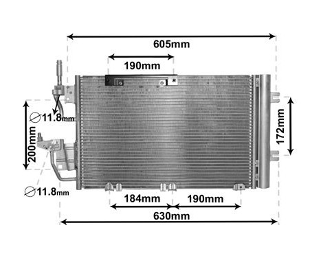 Condenser, air conditioning 37005454 International Radiators, Image 2