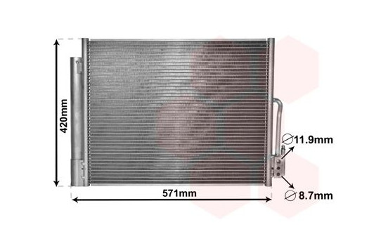 Condenser, air conditioning 37005560 International Radiators, Image 2