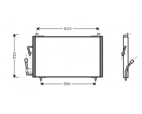 Condenser, air conditioning 40005182 International Radiators