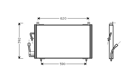 Condenser, air conditioning 40005182 International Radiators