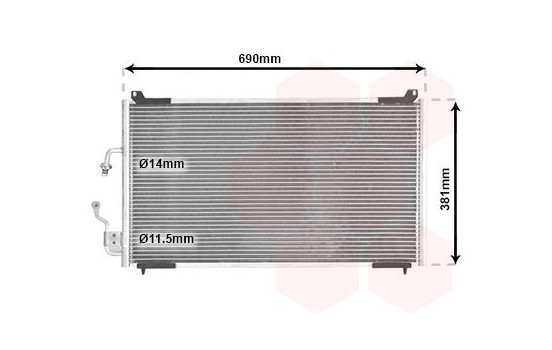 Condenser, air conditioning 40005182 International Radiators, Image 2