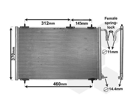 Condenser, air conditioning 40005257 International Radiators, Image 2