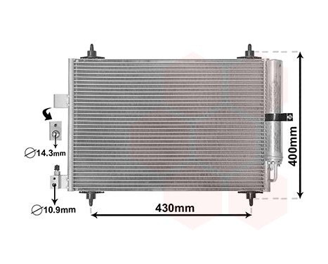 Condenser, air conditioning 40005286 International Radiators, Image 2