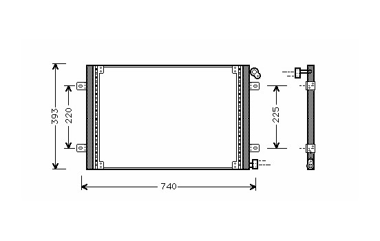 Condenser, air conditioning 43005234 International Radiators