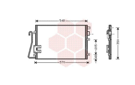 Condenser, air conditioning 43005275 International Radiators, Image 2
