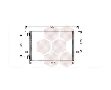 Condenser, air conditioning 43005304 International Radiators, Image 2