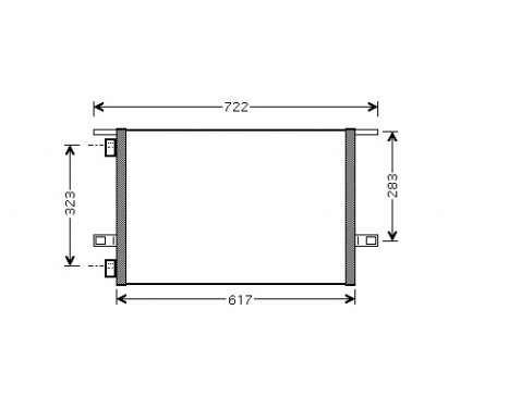 Condenser, air conditioning 43005304 International Radiators