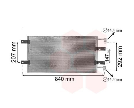 Condenser, air conditioning 43005314 International Radiators, Image 2