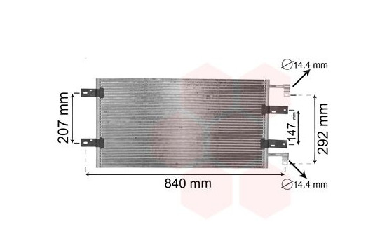 Condenser, air conditioning 43005314 International Radiators, Image 2
