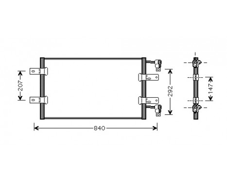 Condenser, air conditioning 43005314 International Radiators