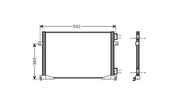 Condenser, air conditioning 43005339 International Radiators