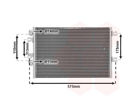 Condenser, air conditioning 43005341 International Radiators, Image 2