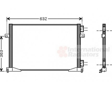 Condenser, air conditioning 43005391 International Radiators, Image 2