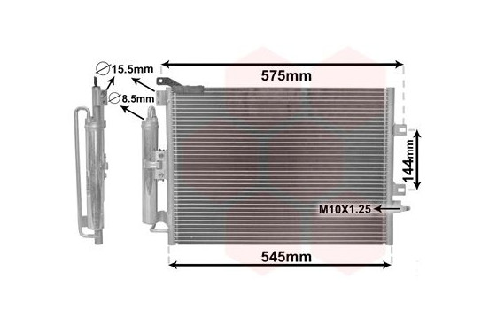 Condenser, air conditioning 43005395 International Radiators, Image 2