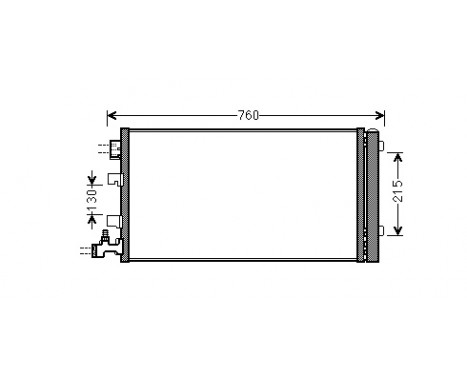 Condenser, air conditioning 43005449 International Radiators