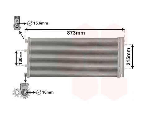Condenser, air conditioning 43005475 International Radiators, Image 2