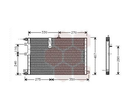 Condenser, air conditioning 47005033 International Radiators, Image 2
