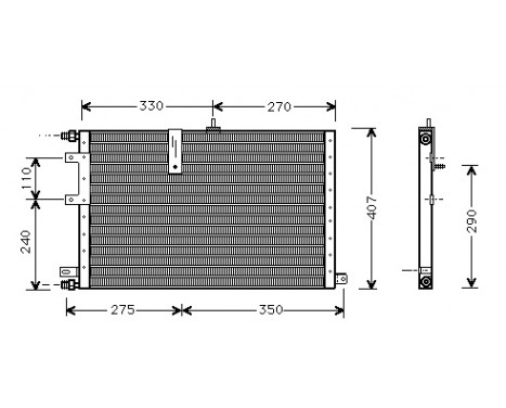 Condenser, air conditioning 47005033 International Radiators