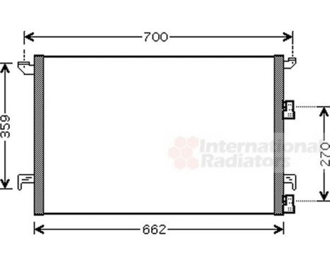Condenser, air conditioning 47005058 International Radiators, Image 2