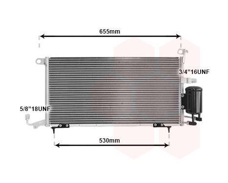 Condenser, air conditioning 49005026 International Radiators, Image 2