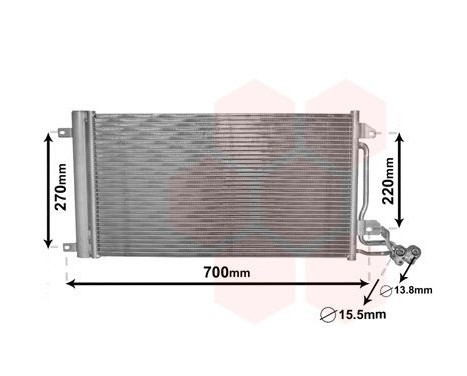 Condenser, air conditioning 49005038 International Radiators